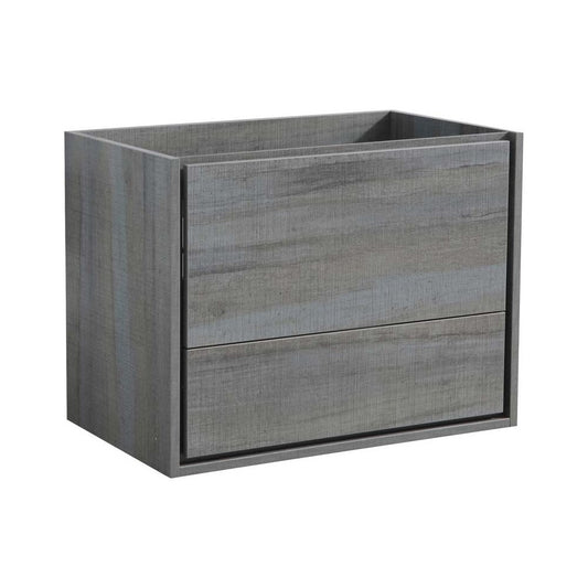 Fresca Catania 30" Ocean Gray Wall Hung Modern Bathroom Cabinet