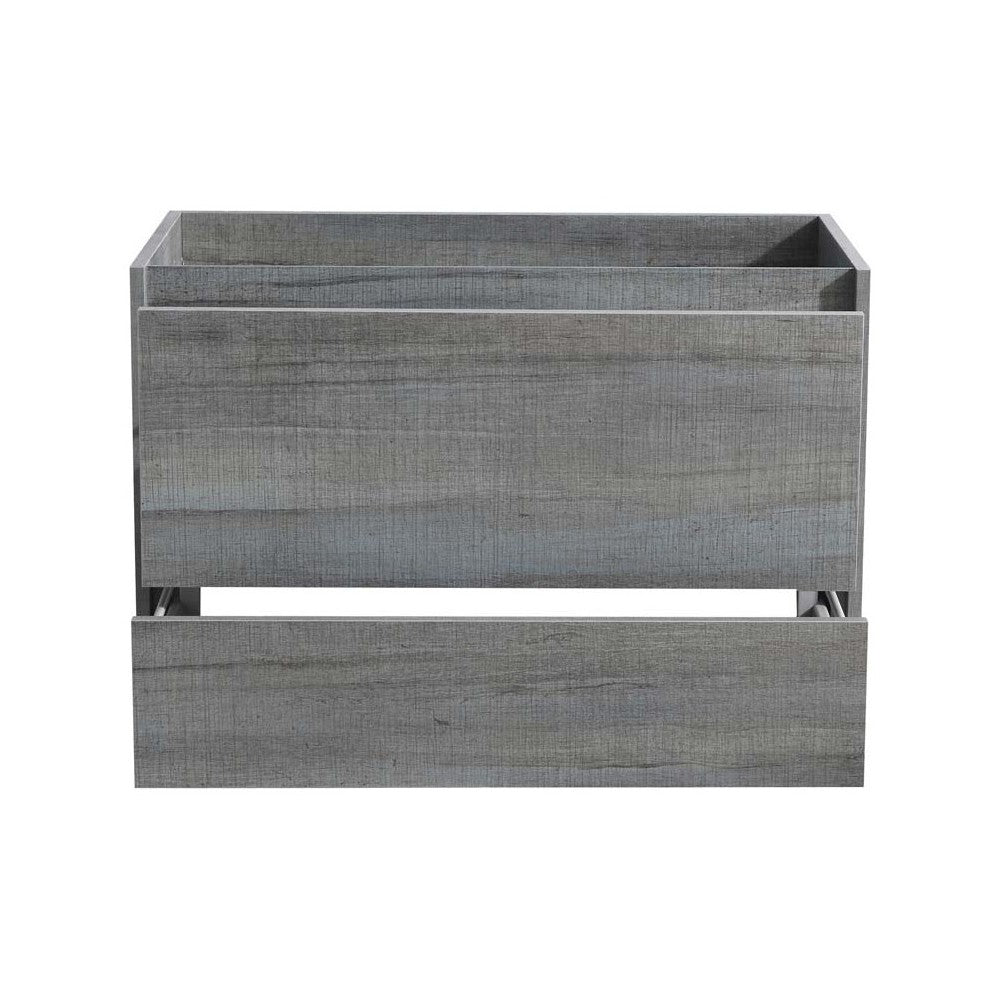 Fresca Catania 36" Ocean Gray Wall Hung Modern Bathroom Cabinet