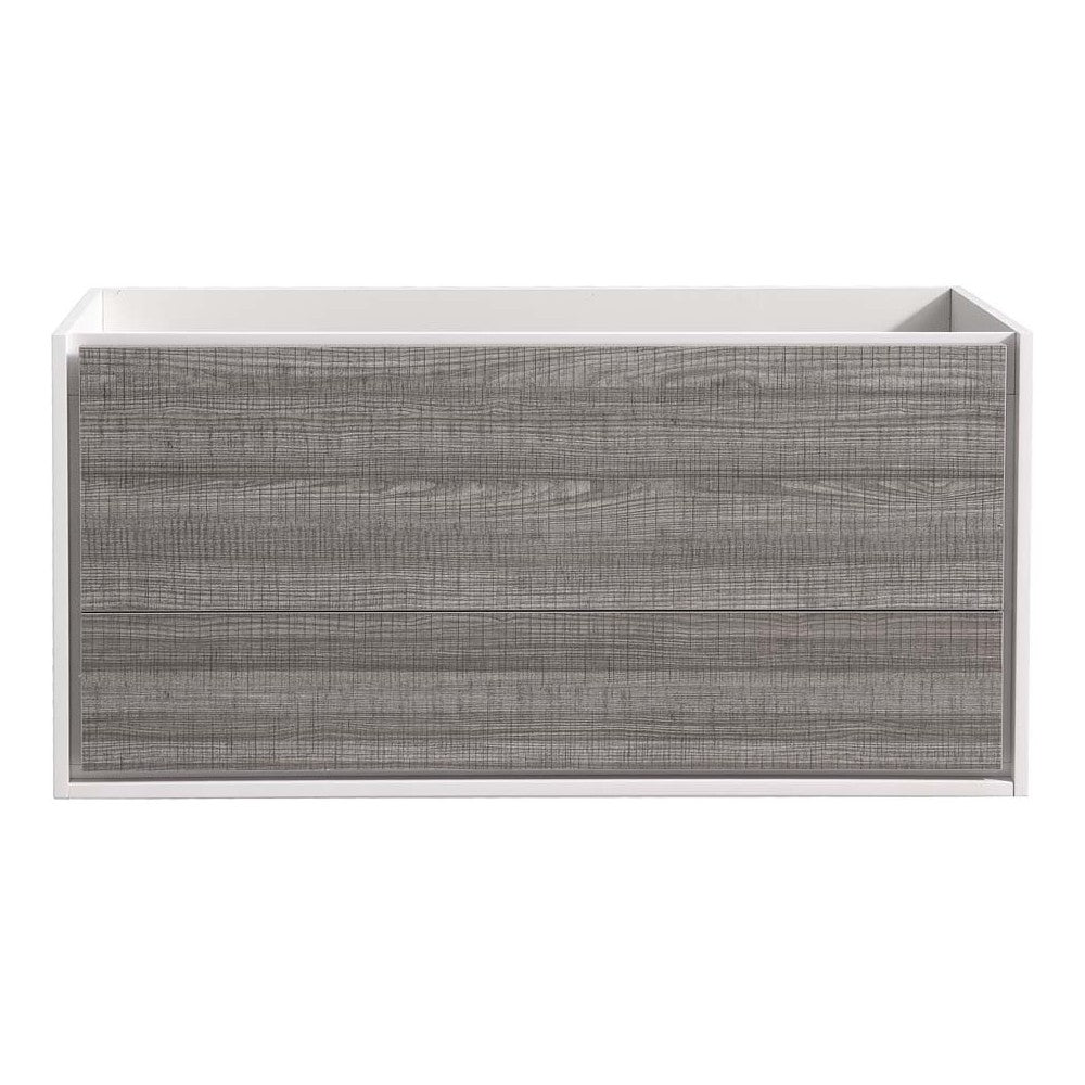 Fresca Catania 48" Glossy Ash Gray Wall Hung Modern Bathroom Cabinet