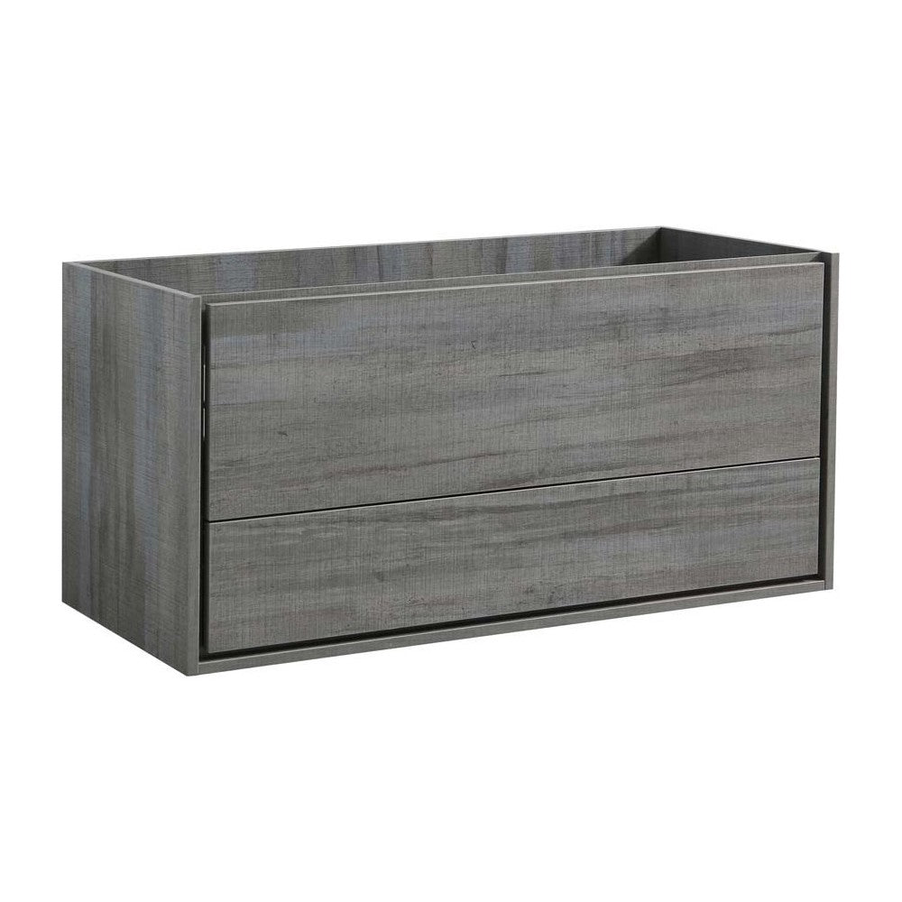 Fresca Catania 48" Ocean Gray Wall Hung Double Sink Modern Bathroom Cabinet