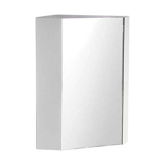 Fresca Coda 18" White Corner Medicine Cabinet w/ Mirror Door