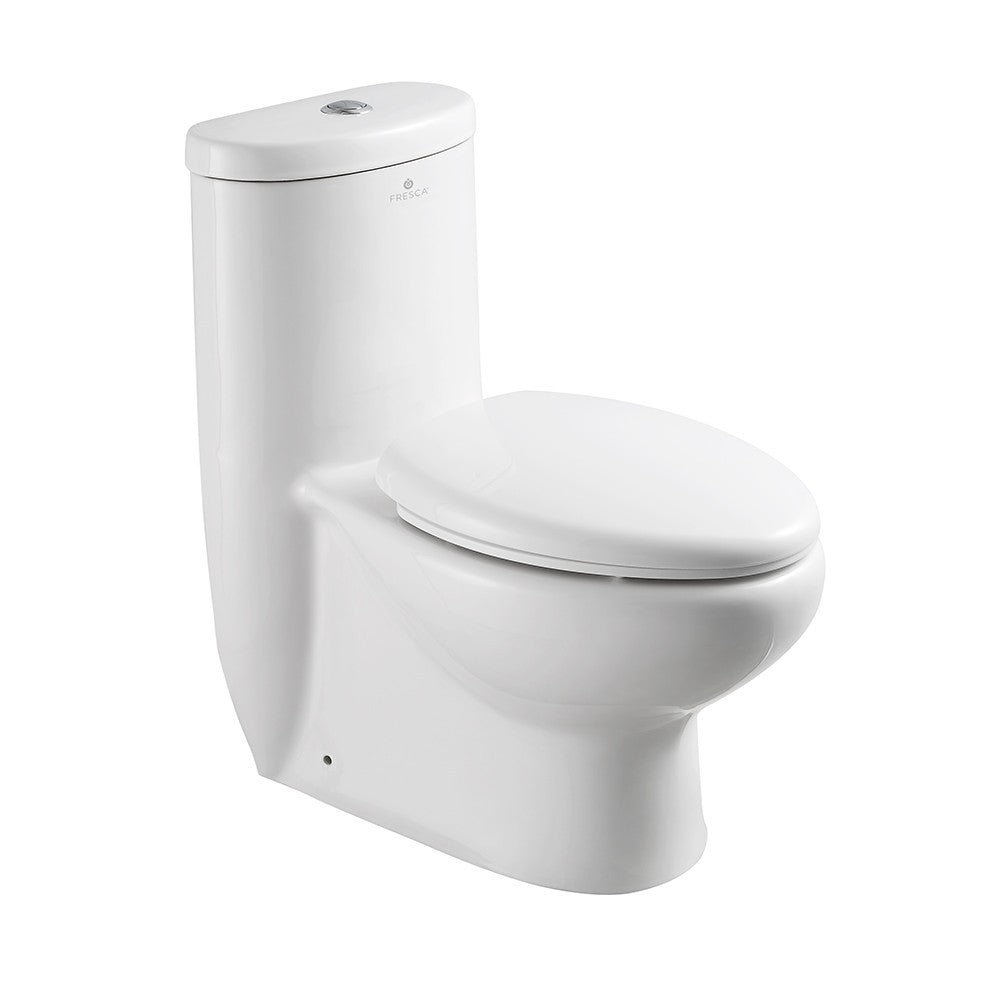 Fresca Delphinus One-Piece Dual Flush Toilet w/ Soft Close Seat