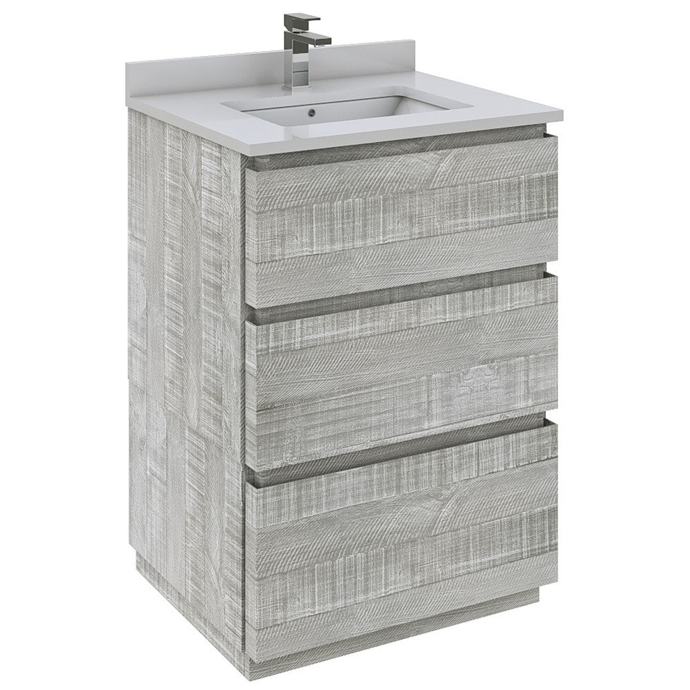 Fresca Formosa 23" Floor Standing Modern Bathroom Cabinet in Ash