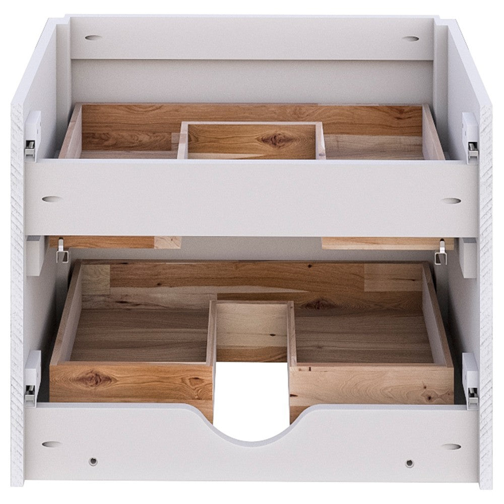 Fresca Formosa 23" Wall Hung Modern Bathroom Cabinet in Rustic White