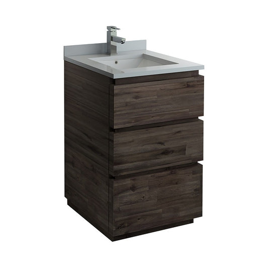 Fresca Formosa 24" Floor Standing Modern Bathroom Cabinet w/ Top & Sink