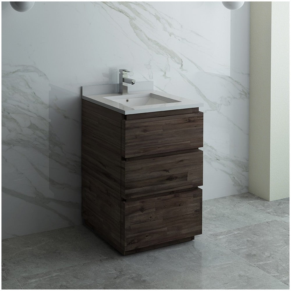 Fresca Formosa 24" Floor Standing Modern Bathroom Cabinet w/ Top & Sink