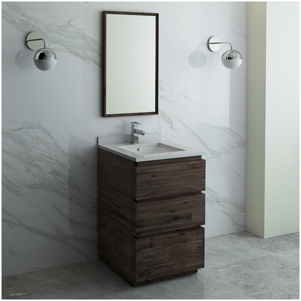 Fresca Formosa 24" Floor Standing Modern Bathroom Vanity w/ Mirror