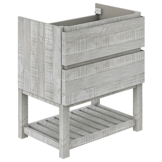 Fresca Formosa 29" Floor Standing Open Bottom Modern Bathroom Cabinet in Ash