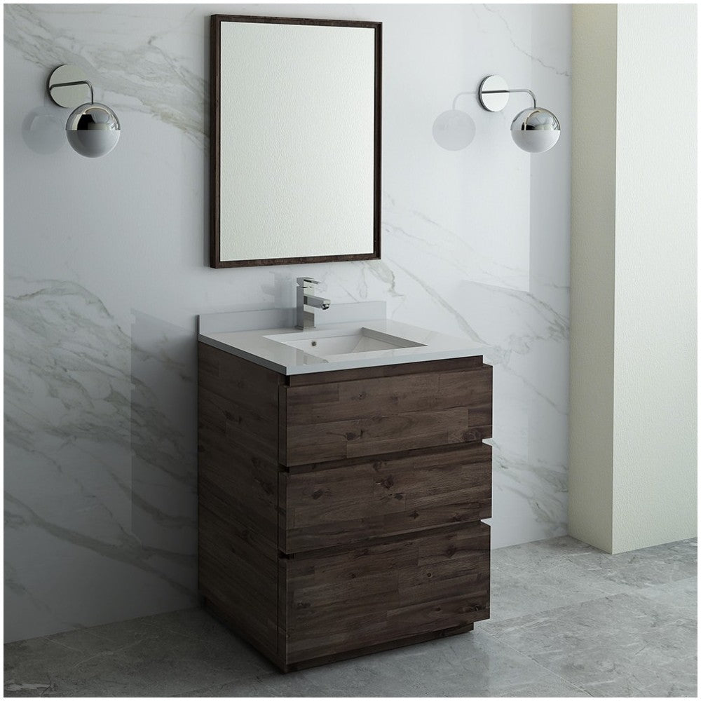 Fresca Formosa 30" Floor Standing Modern Bathroom Vanity w/ Mirror