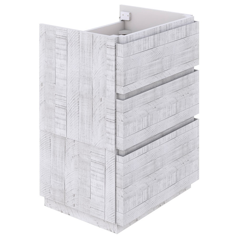 Fresca Formosa 47" Floor Standing Modern Bathroom Cabinet in Rustic White