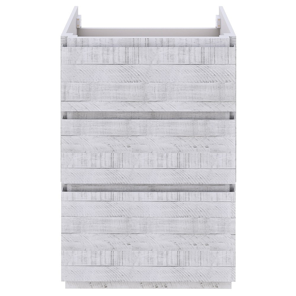 Fresca Formosa 47" Floor Standing Modern Bathroom Cabinet in Rustic White