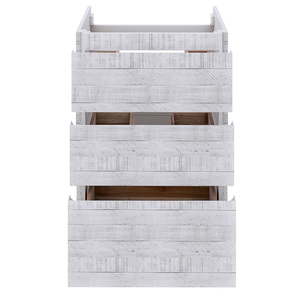 Fresca Formosa 47" Floor Standing Modern Bathroom Cabinet in Rustic White