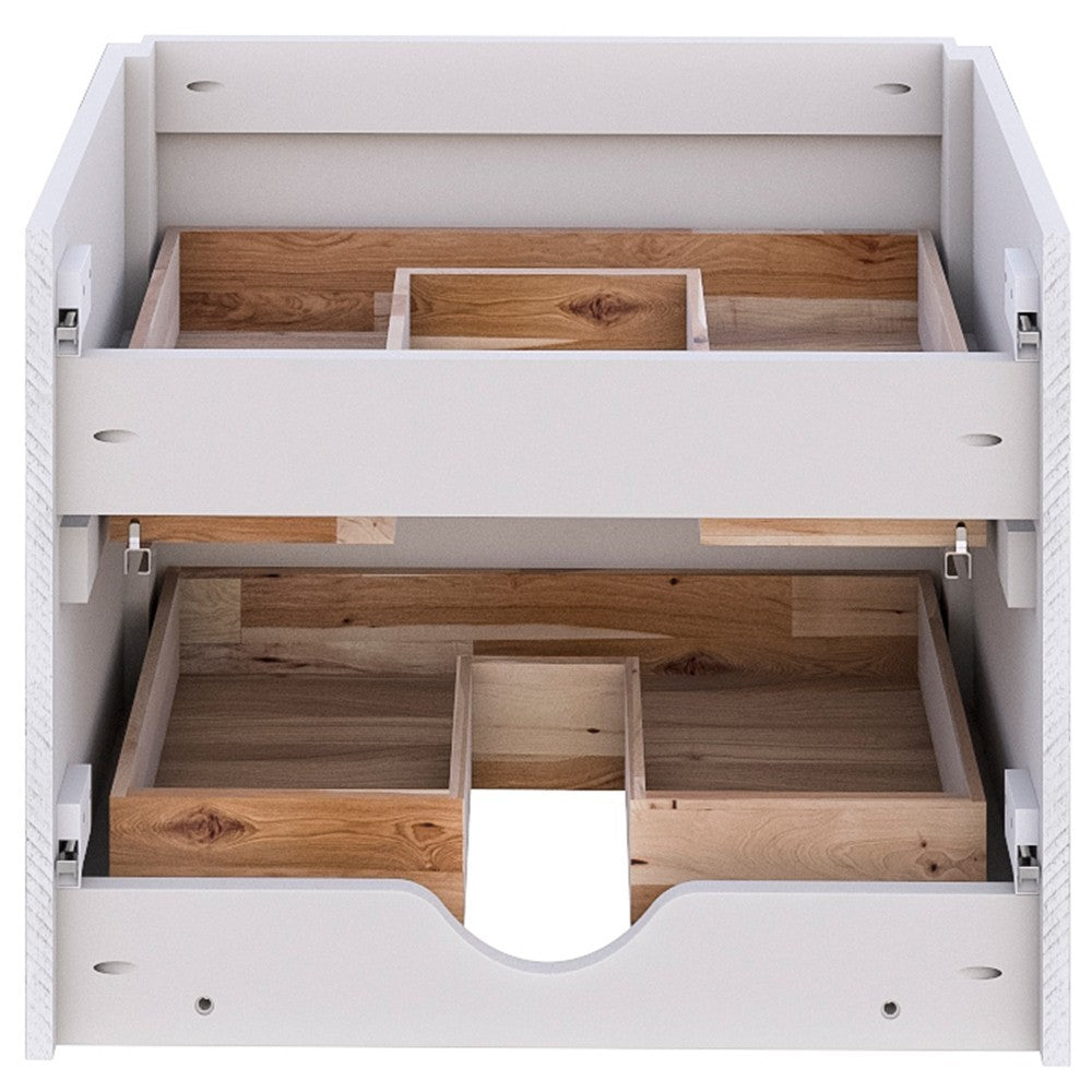 Fresca Formosa 47" Wall Hung Modern Bathroom Cabinet in Rustic White