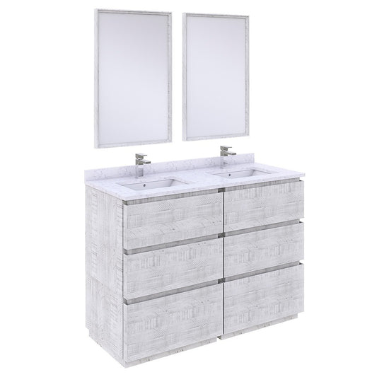 Fresca Formosa 48" Floor Standing Double Sink Modern Bathroom Vanity