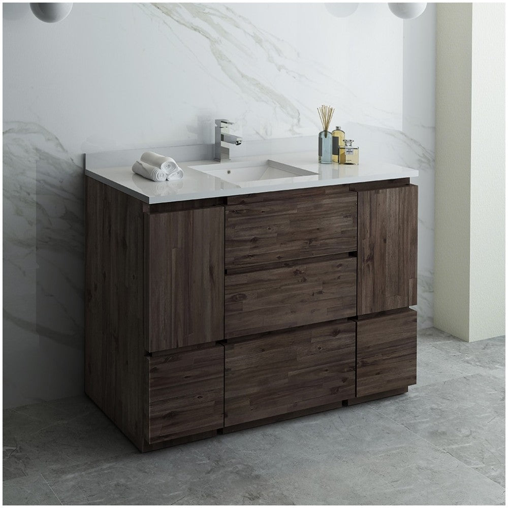 Fresca Formosa 48" Floor Standing Modern Bathroom Cabinet w/ Top & Sink