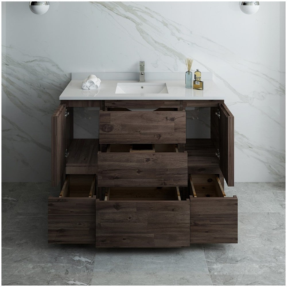 Fresca Formosa 48" Floor Standing Modern Bathroom Cabinet w/ Top & Sink
