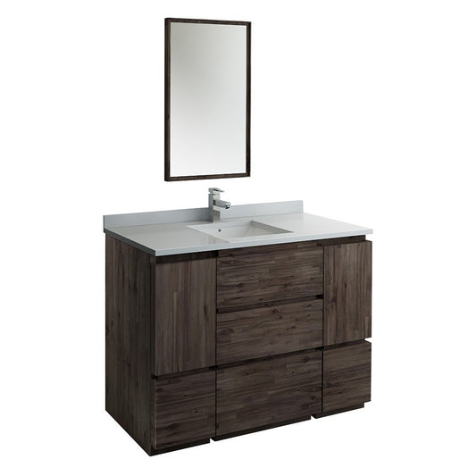 Fresca Formosa 48" Floor Standing Modern Bathroom Vanity w/ Mirror