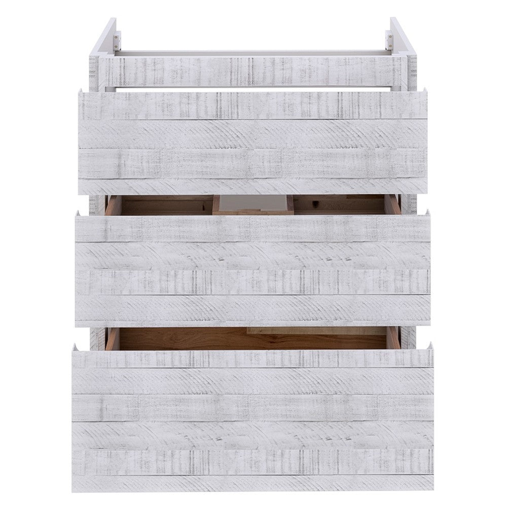 Fresca Formosa 53" Floor Standing Modern Bathroom Cabinet in Rustic White