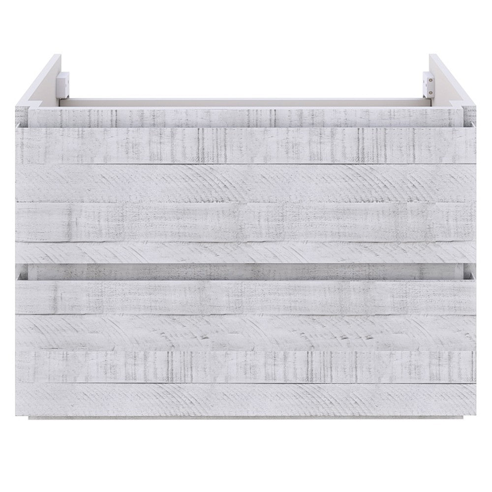 Fresca Formosa 53" Wall Hung Modern Bathroom Cabinet in Rustic White