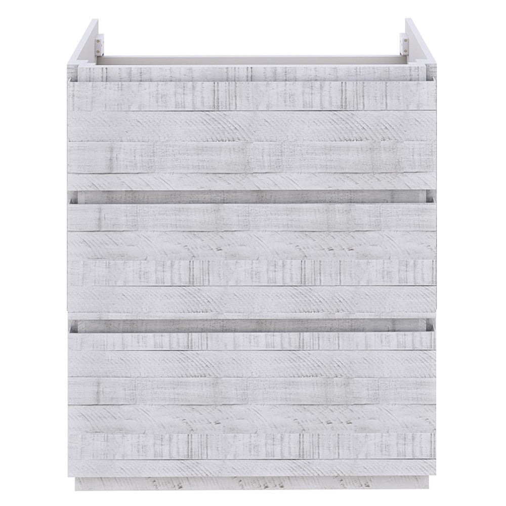 Fresca Formosa 58" Floor Standing Modern Bathroom Cabinet in Rustic White