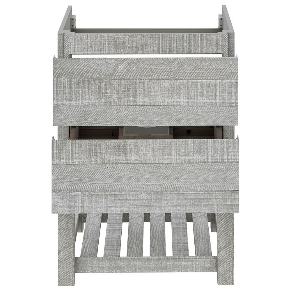 Fresca Formosa 58" Open Bottom Double Sink Bathroom Cabinet in Ash