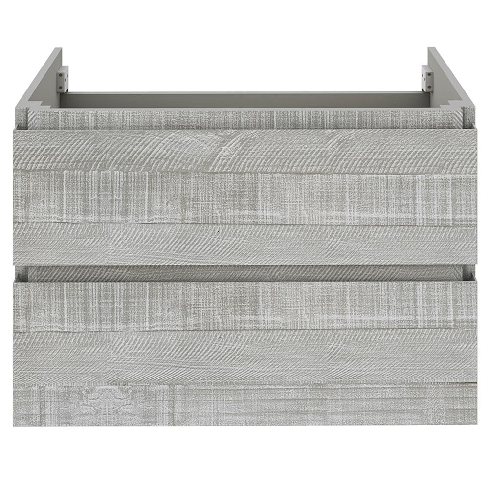 Fresca Formosa 58" Wall Hung Double Sink Bathroom Cabinet in Ash