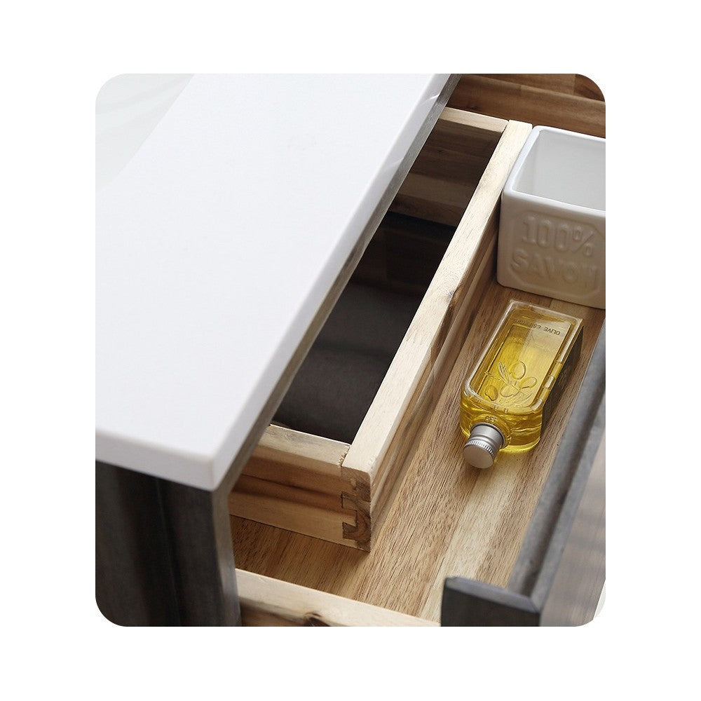 Fresca Formosa 58" Wall Hung Double Sink Modern Bathroom Cabinet, FCB31-3030ACA