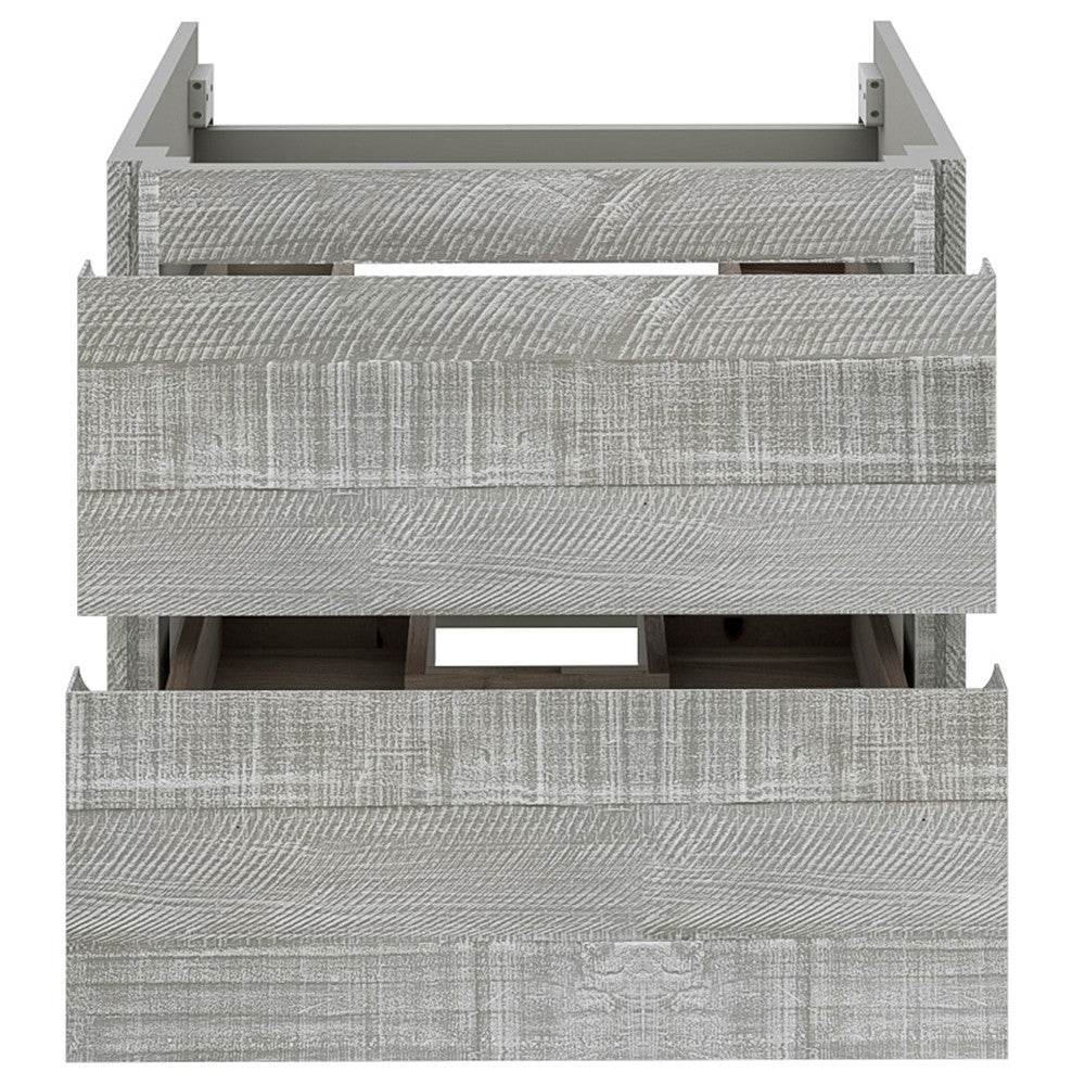 Fresca Formosa 58" Wall Hung Double Sink Modern Bathroom Cabinet in Ash
