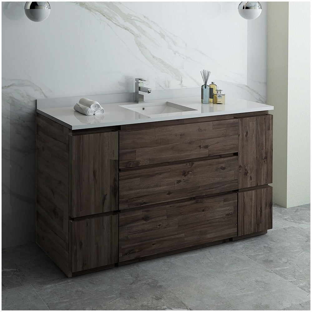 Fresca Formosa 59" Floor Standing Single Sink Modern Bathroom Cabinet