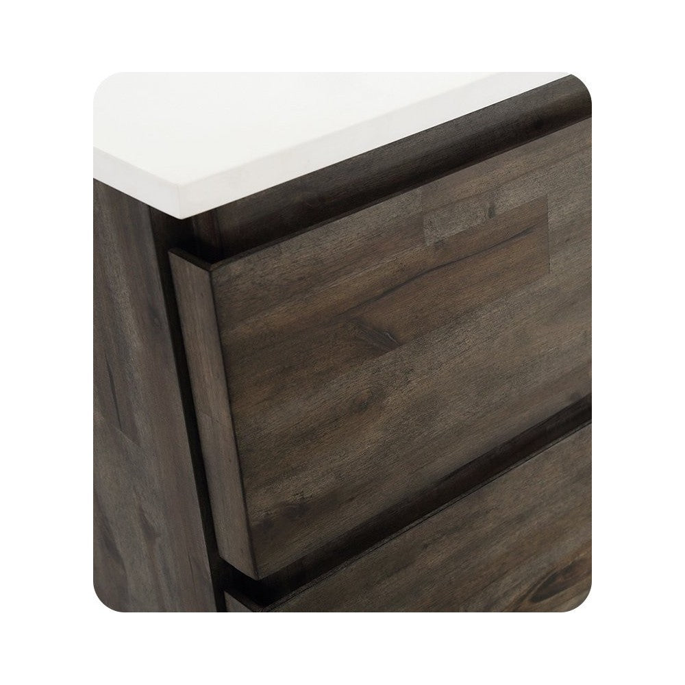Fresca Formosa 70" Wall Hung Double Sink Modern Bathroom Cabinet, FCB31-3636ACA