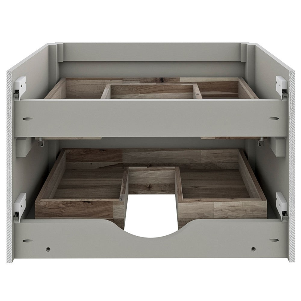 Fresca Formosa 70" Wall Hung Double Sink Modern Bathroom Cabinet in Ash