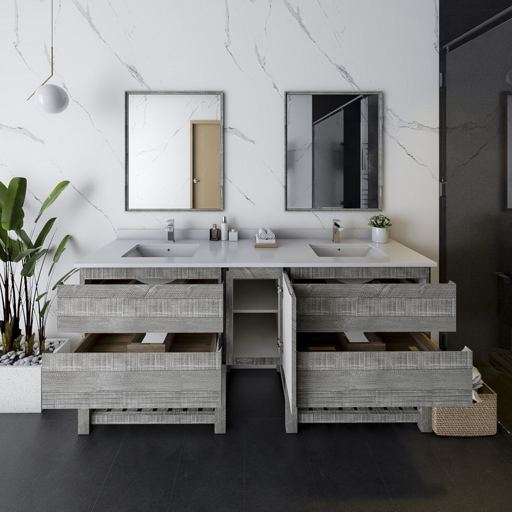 Fresca Formosa 72" Double Sink Bathroom Cabinet
