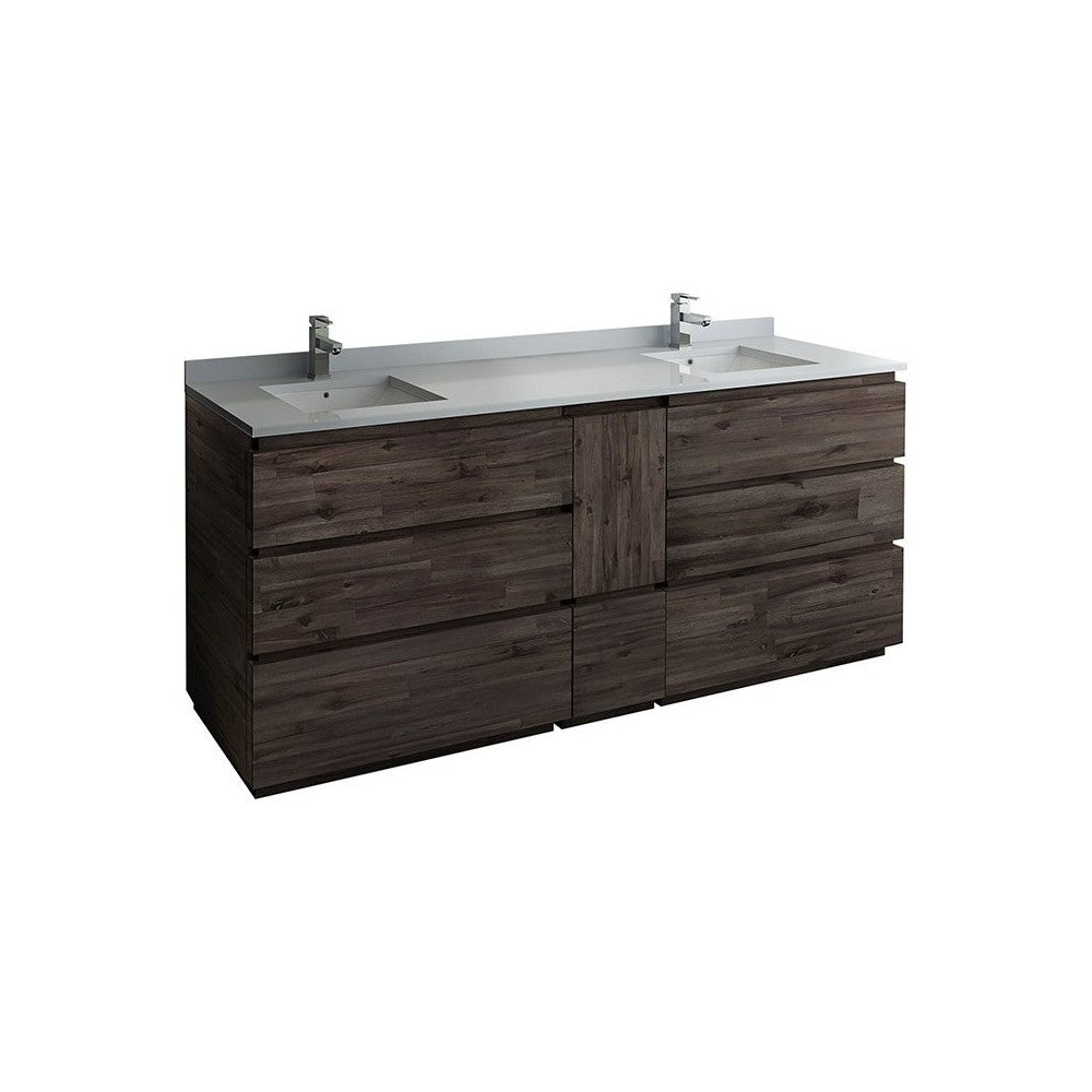 Fresca Formosa 82" Floor Standing Double Sink Modern Bathroom Cabinet