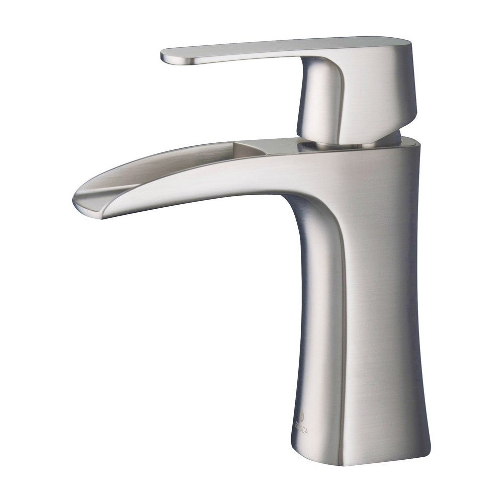Fresca Fortore Single Hole Mount Bathroom Vanity Faucet - Brushed Nickel