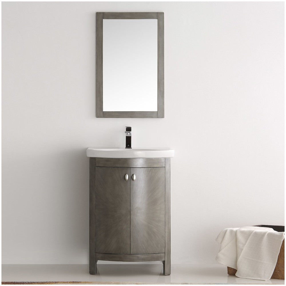 Fresca Greenwich 24" Antique Silver Traditional Bathroom Vanity