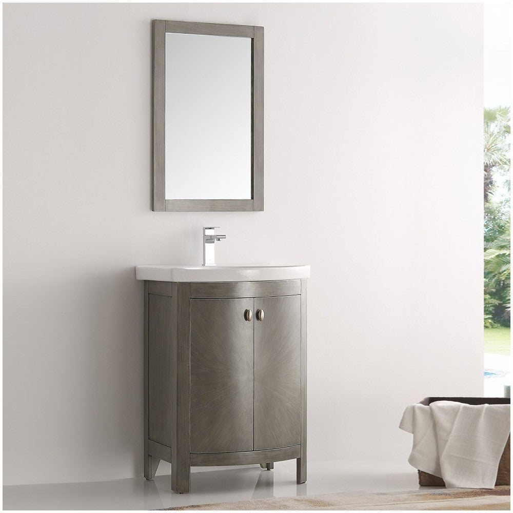 Fresca Greenwich 24" Antique Silver Traditional Bathroom Vanity