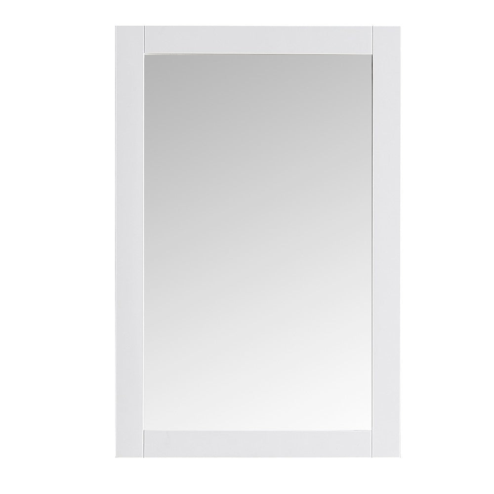 Fresca Hartford 20" White Traditional Bathroom Mirror