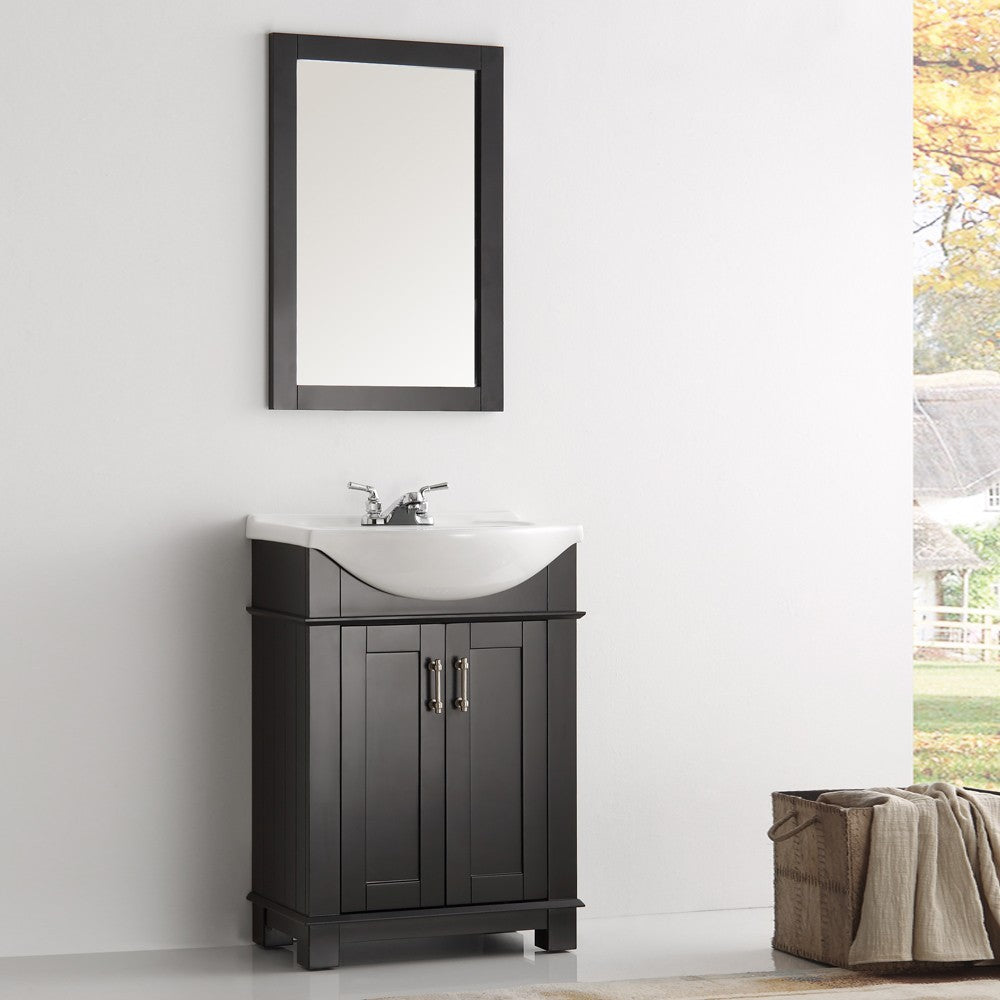 Fresca Hartford 24" Black Traditional Bathroom Vanity