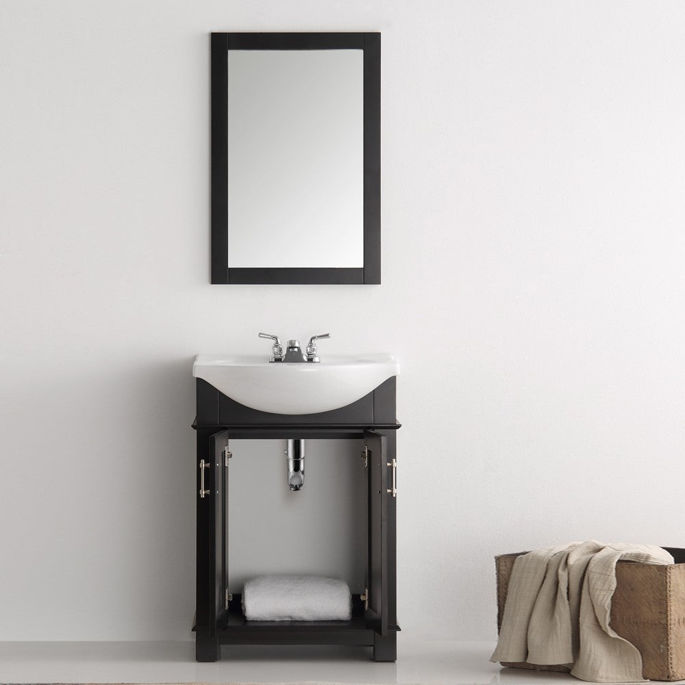 Fresca Hartford 24" Black Traditional Bathroom Vanity