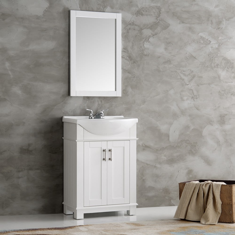 Fresca Hartford 24" White Traditional Bathroom Vanity