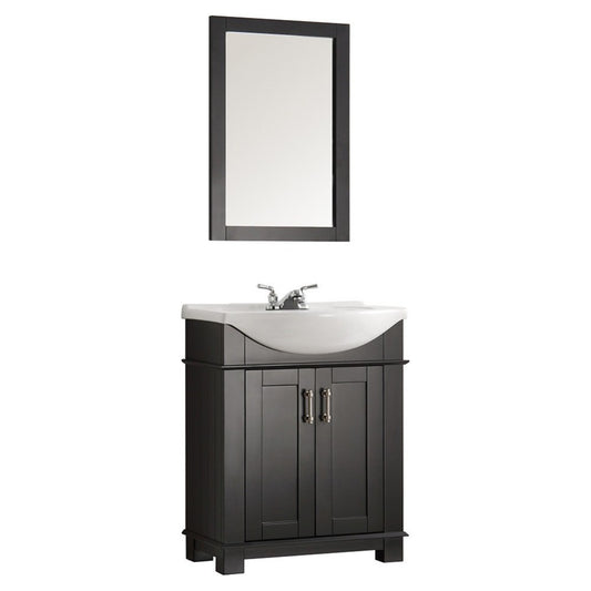 Fresca Hartford 30" Black Traditional Bathroom Vanity