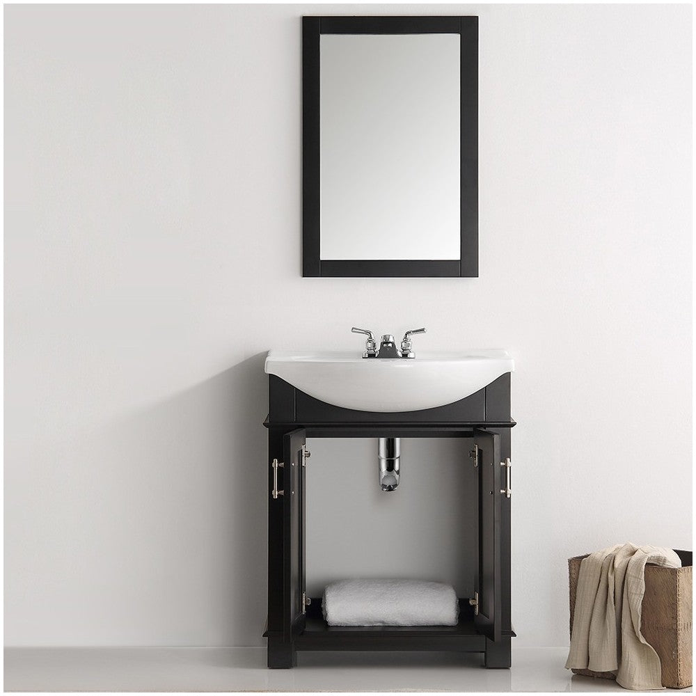 Fresca Hartford 30" Black Traditional Bathroom Vanity