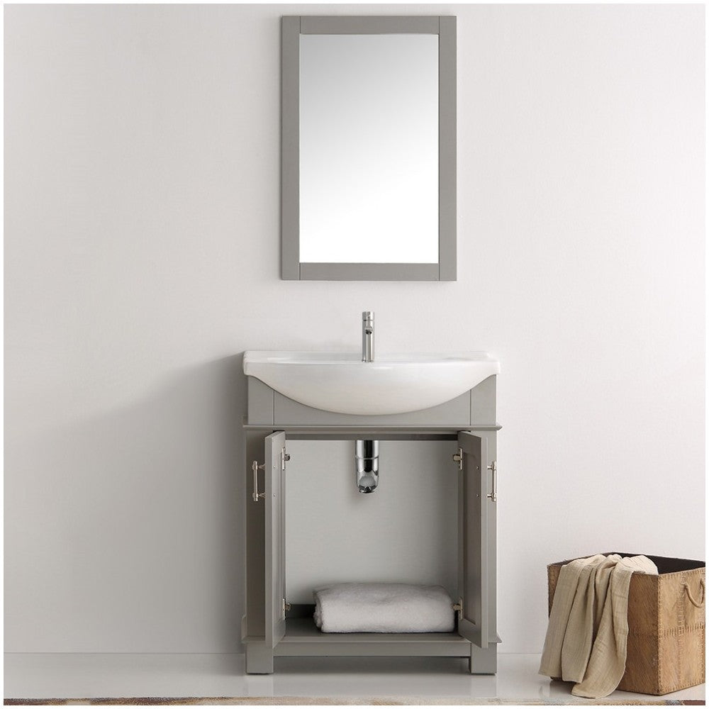 Fresca Hartford 30" Gray Traditional Bathroom Vanity