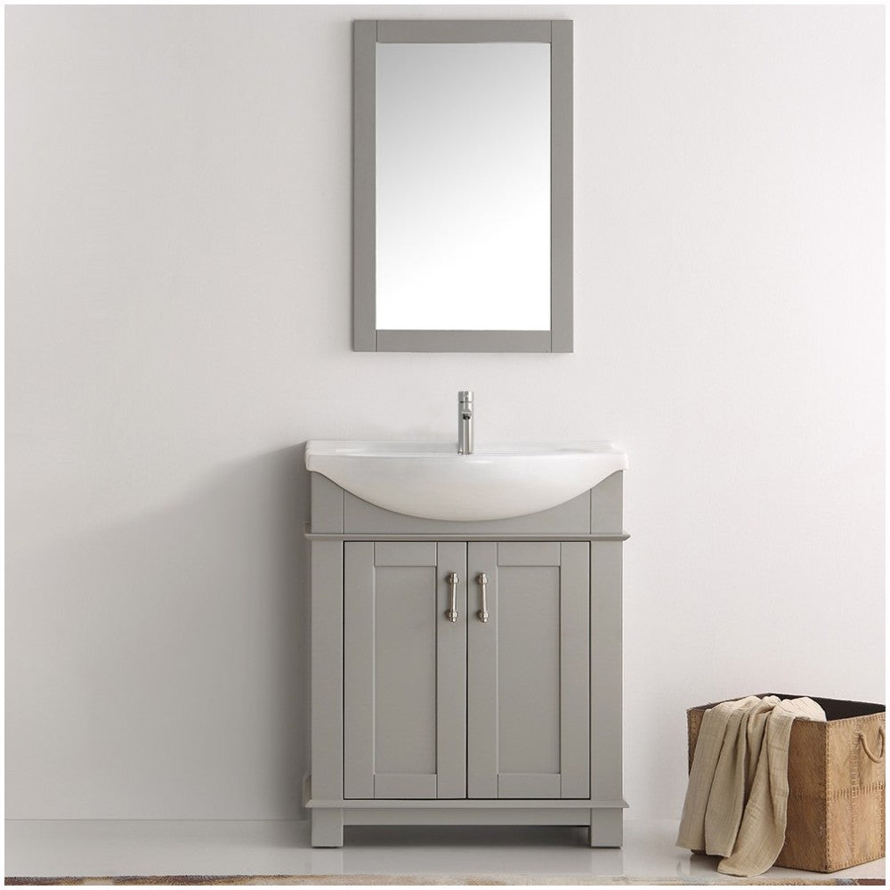 Fresca Hartford 30" Gray Traditional Bathroom Vanity