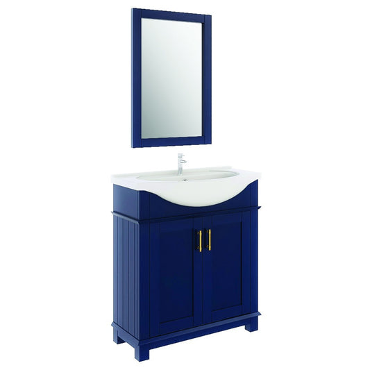 Fresca Hartford 30" Royal Blue Traditional Bathroom Vanity