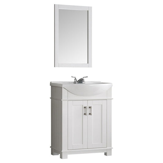 Fresca Hartford 30" White Traditional Bathroom Vanity