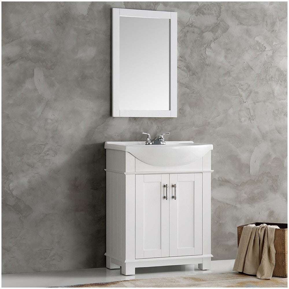 Fresca Hartford 30" White Traditional Bathroom Vanity