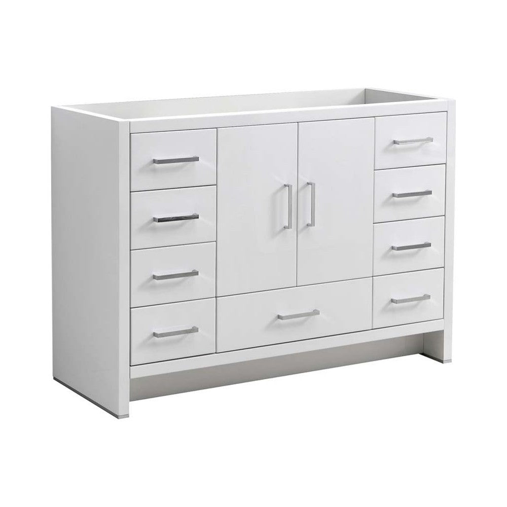 Fresca Imperia 48" Glossy White Free Standing Modern Bathroom Cabinet