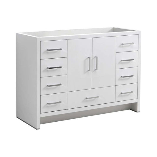 Fresca Imperia 48" Glossy White Free Standing Modern Bathroom Cabinet