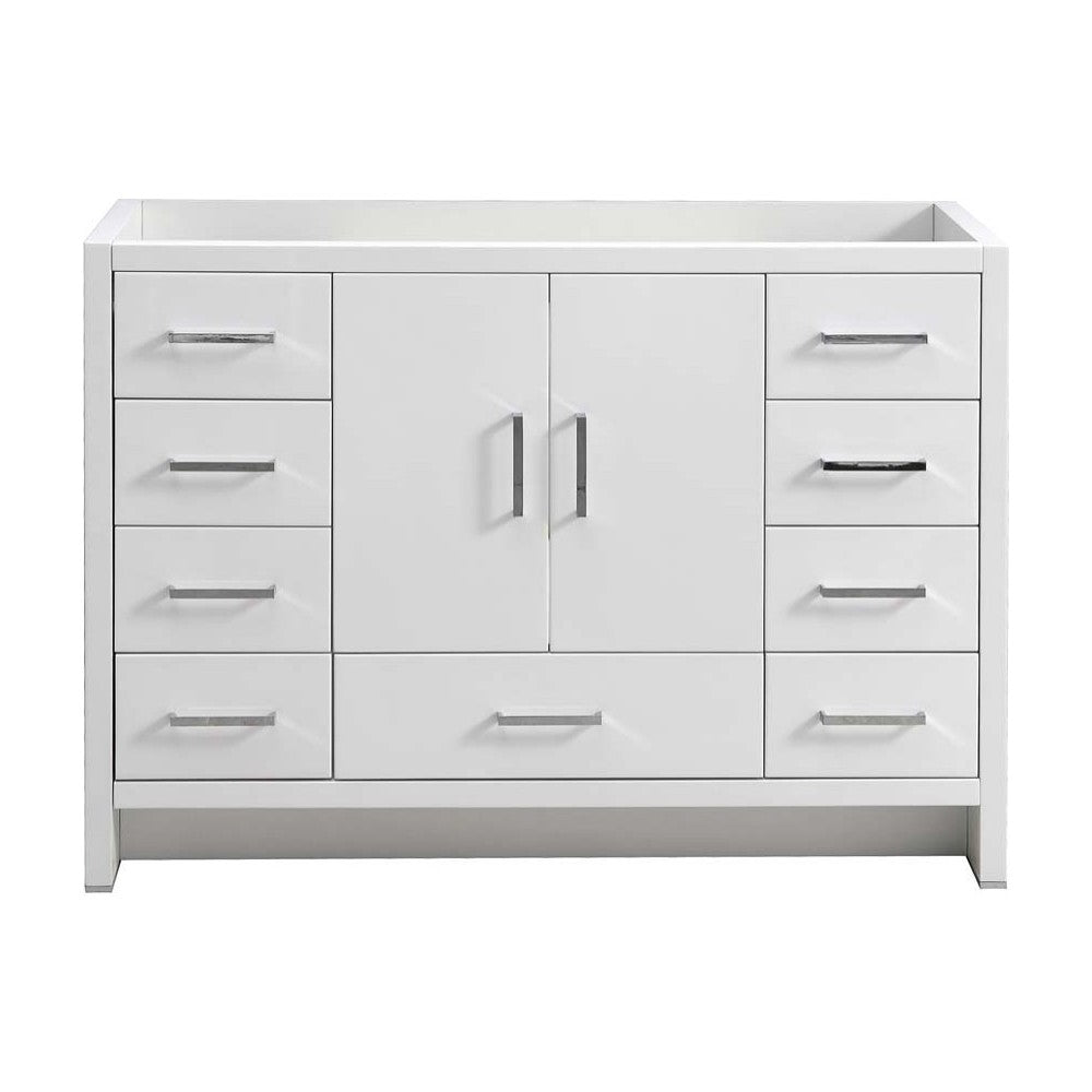 Fresca Imperia 48" Glossy White Free Standing Modern Bathroom Cabinet
